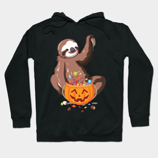 Sloth Costume Halloween Halloween Sloth Pumpkin Shirt Hoodie by danieldamssm